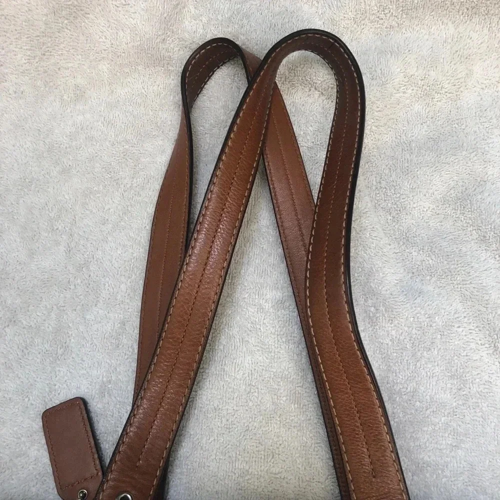 COACH HAMPTON LEATHER SATCHEL